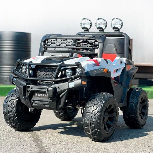 Детский электромобиль джип M 4620 EBLR-1 BAMBI RACER белый фото 2