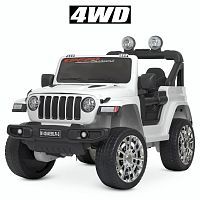 Детский электромобиль джип M 4551 EBLR-1 BAMBI белый