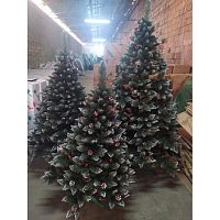 Фото анонса ель с шишками и калиной - 1.8м от интернет магазина Raspashonka.ua
