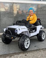 Детский электромобиль джип M 4282 EBLR-1 BAMBI RACER белый