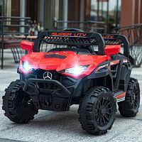 Детский электромобиль джип M 4822 EBLR-3 BAMBI красный