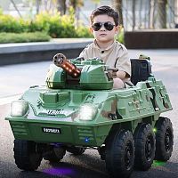 детский электромобиль танк m 4862 br-5 - зеленый - Raspashonka.ua