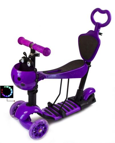 Картинка товара Самокат Scooter "Божья коровка" 5in1 Violet (1350702347) на Raspashonka.ua фото 2