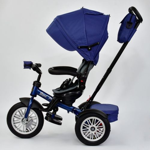 Картинка товара Детский 3-х колесный велосипед BEST TRIKE 6188 В - 8340: надувные колеса, фара, кожаный бампер - СИНИЙ на Raspashonka.ua фото 5