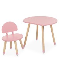 Фото анонса столик и стульчик m 4254 mushroom pink от интернет магазина Raspashonka.ua