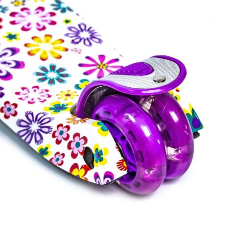 Картинка товара Самокат MAXI "Violet Flowers" (2124391184) Светящиеся колёса! на Raspashonka.ua фото 5