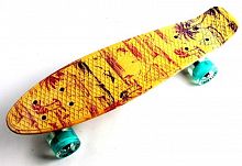 Фото анонса penny board "fish" palm 2 (pfo051) светящиеся колёса! от интернет магазина Raspashonka.ua
