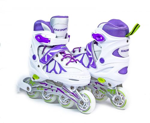Картинка товара Ролики Scale Sports LF 601A-L-1: БЕЛО-ФИОЛЕТОВЫЕ(38-41) на Raspashonka.ua фото 2