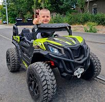 детский электромобиль м 5040 eblr-5 (rzr turbo): 2,4g, 8 км/ч, 140w, eva, кожа - зеленый - Raspashonka.ua