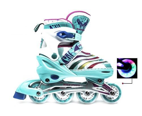 Картинка товара Ролики Scale Sports  LF 907M-M-3: БИРЮЗОВЫЕ(34-37) на Raspashonka.ua фото 3