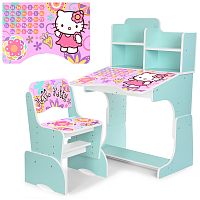 Фото анонса детская парта bambi "kitty" w 2071-48-5: мятная от интернет магазина Raspashonka.ua