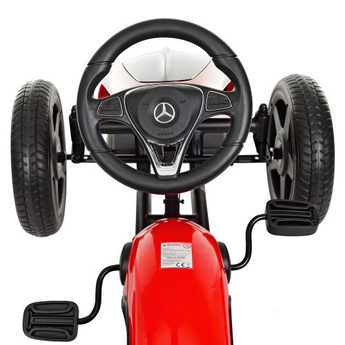 Детский педальный картинг Mercedes M 4271 E-3:EVA-колёса - КРАСНЫЙ фото 7