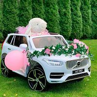 Детский электромобиль VOLVO XC 90 VIP: белый