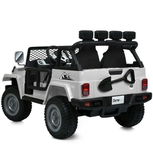 Картинка товара Детский электромобиль M 6108 EBLR-1(24V) BAMBI RACER: двухместный, 24V 7A, 4x90W, кожа - БЕЛЫЙ на Raspashonka.ua фото 8