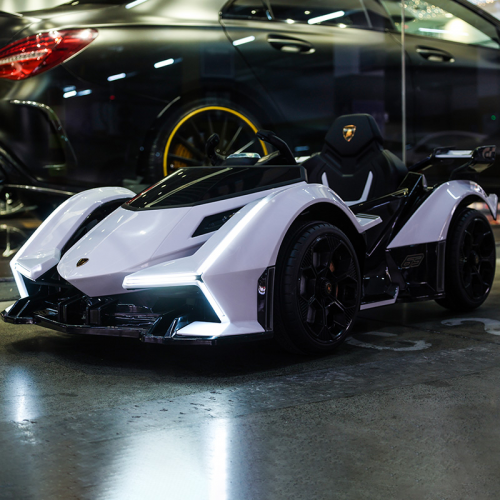 Детский электромобиль M 4633 EBLR-1 LAMBORGHINI белый  фото 5