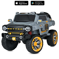 Детский электромобиль джип M 5821EBLR-11(24V) BAMBI RACER серый