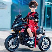 Фото анонса детский мотоцикл bambi racer m 5037 el-2: 12v 9a, 90w, eva, кожа - черный от интернет магазина Raspashonka.ua