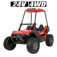 Детский электромобиль джип M 4170 EBLR-3(24V)-2  красный