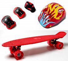 Фото анонса комплект penny board red +защита+шлем (1224858812) от интернет магазина Raspashonka.ua