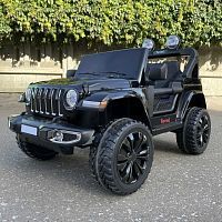 Детский электромобиль джип FT-938 BLACK  JEEP черный