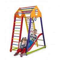 Фото анонса детский спортивный комплекс sportbaby bambinowood color plus 1 от интернет магазина Raspashonka.ua