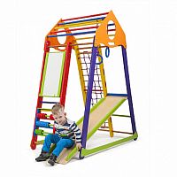 Фото анонса детский спортивный комплекс sportbaby bambinowood color plus от интернет магазина Raspashonka.ua