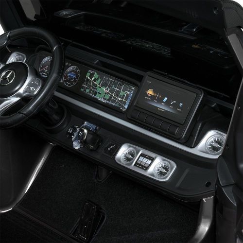 Детский электромобиль джип M 5880 EBLRS-11 MERCEDES серый металлик фото 9