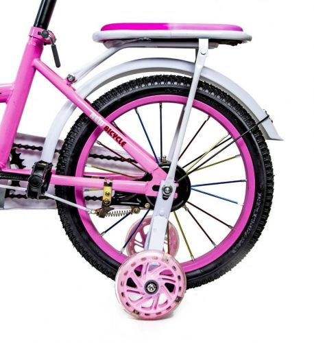 Картинка товара Детский велосипед 16 дюймов "SHENGDA" PASTEL PINK T18, ручной и дисковый тормоз (1555565234) на Raspashonka.ua фото 4