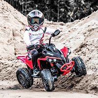 Фото анонса детский квадроцикл m 5001 eblr-3 (brp can am): 12v, 140w, 8км/ч, пульт управления - красный от интернет магазина Raspashonka.ua