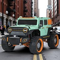 Детский электромобиль джип M 5831 EBLR-5 BAMBI RACER зеленый