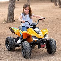 детский квадроцикл m 5031 eblrs-7 mclaren 23, bambi racer: моторы 140w, 6 км/ч, 12v 10а - оранжевый - Raspashonka.ua