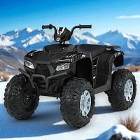 детский квадроцикл m 6060 el-2(24v), bambi racer: пульт, 8 км/ч, 2*35w, 24v5ah, eva - черный - Raspashonka.ua