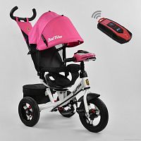 Фото велосипед 3-х колёсный 7700 в / 71-375 best trike (1) фара с usb, поворотное сиденье, надувные колеса переднее колесо d=29см. задние d=26см, пульт - розовый - Raspashonka.ua