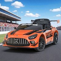 Фото анонса детский электромобиль m 5112 eblr-7 mercedes-benz amg gt3: 4х25w, 12v 9a, eva, 7км/час, кожа - оранжевый от интернет магазина Raspashonka.ua