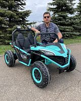 детский электромобиль bambi racer m 4969(2)eblr-15(24v) двухместный, 300w, 12км/ч - мятный - Raspashonka.ua