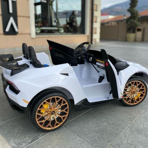 Детский электромобиль M 5020 EBLR-1(24V) LAMBORGHINI белый  фото 22