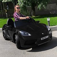 Фото анонса детский двухместный электромобиль porsche cayman pa.a021a.cz: 180w, 15км/ч, без пульта - черный от интернет магазина Raspashonka.ua