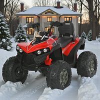 детский квадроцикл m 6294 el-3 bambi racer: 90w, 7 км ч, 12v 9ah, eva, без пульта - красный - Raspashonka.ua