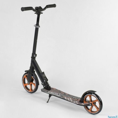 Картинка товара Самокат Best Scooter 34750 (2) переднее 22 см, заднее - 20 см, 1 амортизатор, колеса PU, ЧЁРНЫЙ на Raspashonka.ua фото 8