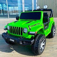 Детский электромобиль джип M 4176 EBLR-5 JEEP зеленый