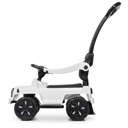 Картинка товара Детская машина-толокар Bambi M 4128 L-1 : кожа, родительская ручка - БЕЛАЯ на Raspashonka.ua фото 7