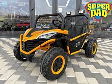 детский электромобиль bambi racer m 4969(2)eblr-7(24v) двухместный, 300w, 12км/ч - желтый - Raspashonka.ua