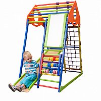 Фото анонса детский спортивный комплекс sportbaby kindwood color plus от интернет магазина Raspashonka.ua