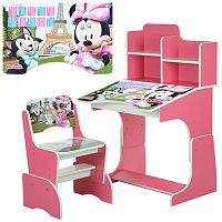Фото анонса детская парта bambi  b 2071-42-1:малиновая от интернет магазина Raspashonka.ua