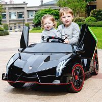 Детский электромобиль PA.XMX-615.CZ LAMBORGHINI черный металлик 