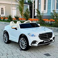 Фото анонса детский электромобиль m 6020 eblr-1, mercedes-benz s600: пульт 2,4g, 140w, 8 км/ч, 12v 10а - белый от интернет магазина Raspashonka.ua