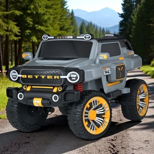 Дитячий електромобіль джип M 5821EBLR-11(24V) BAMBI RACER сірий фото 2