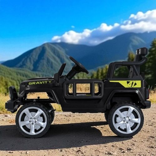 Детский электромобиль джип M 5103 EBLR-2 JEEP черный фото 4