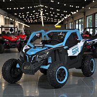 детский электромобиль m 5817 eblr-4(24v), bambi racer: пульт 2.4g, 24v 7а, 4*45w, eva - синий - Raspashonka.ua