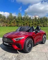 Фото анонса уценка! детский электромобиль m 5098 eblrs-3, mercedes-benz sl63: пульт 2,4g, двухместный, 140w, 8 км/ч, 12v 14а - бордовый от интернет магазина Raspashonka.ua